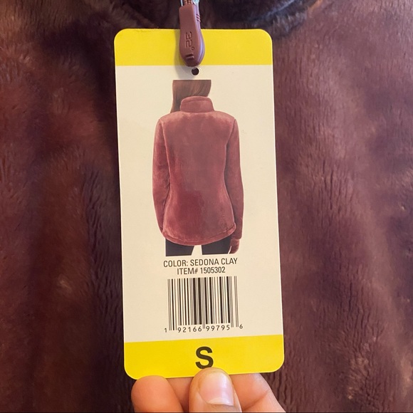 32 DEGREES HEAT Women’s Full Zip Plush Jacket/Sweater with pockets, Size Small - Picture 5 of 11